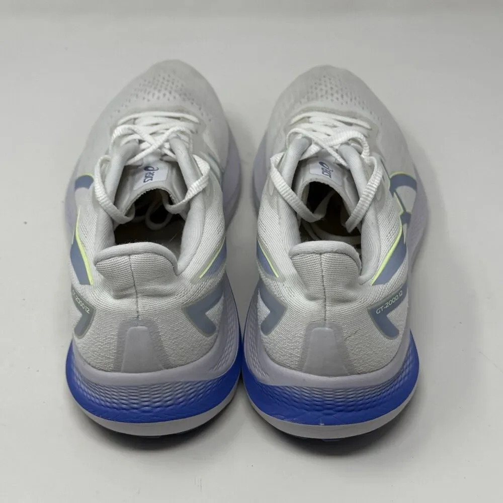 Asics GT-2000 12 Sneakers Womens 11 White Blue Lightweight Running Shoes